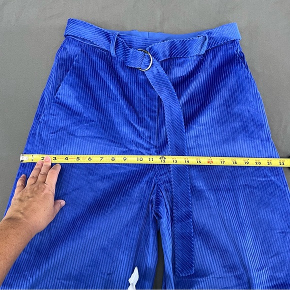 NWOT COS Royal Blue Women’s Corduroy Wide Leg Pants Size 10 - Picture 9 of 11